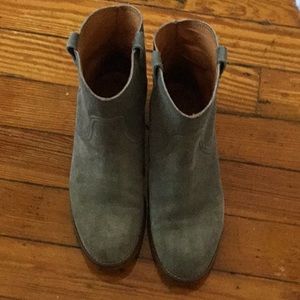Suede grey boots